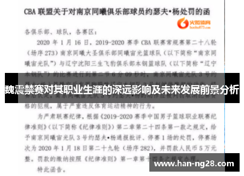 魏震禁赛对其职业生涯的深远影响及未来发展前景分析 魏震禁赛对其职业生涯的深远影响及未来发展前景分析